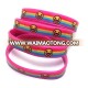 Fashion Emoji silicone wristband with rainbow color